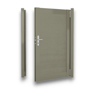 DuraPost Olive Grey Aluminium  Gate Kit