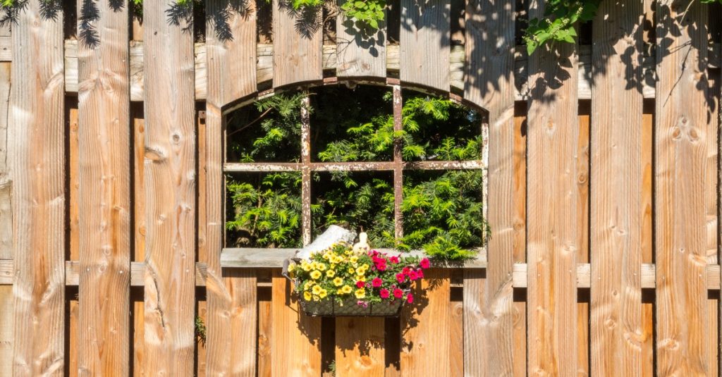 Vintage window frame