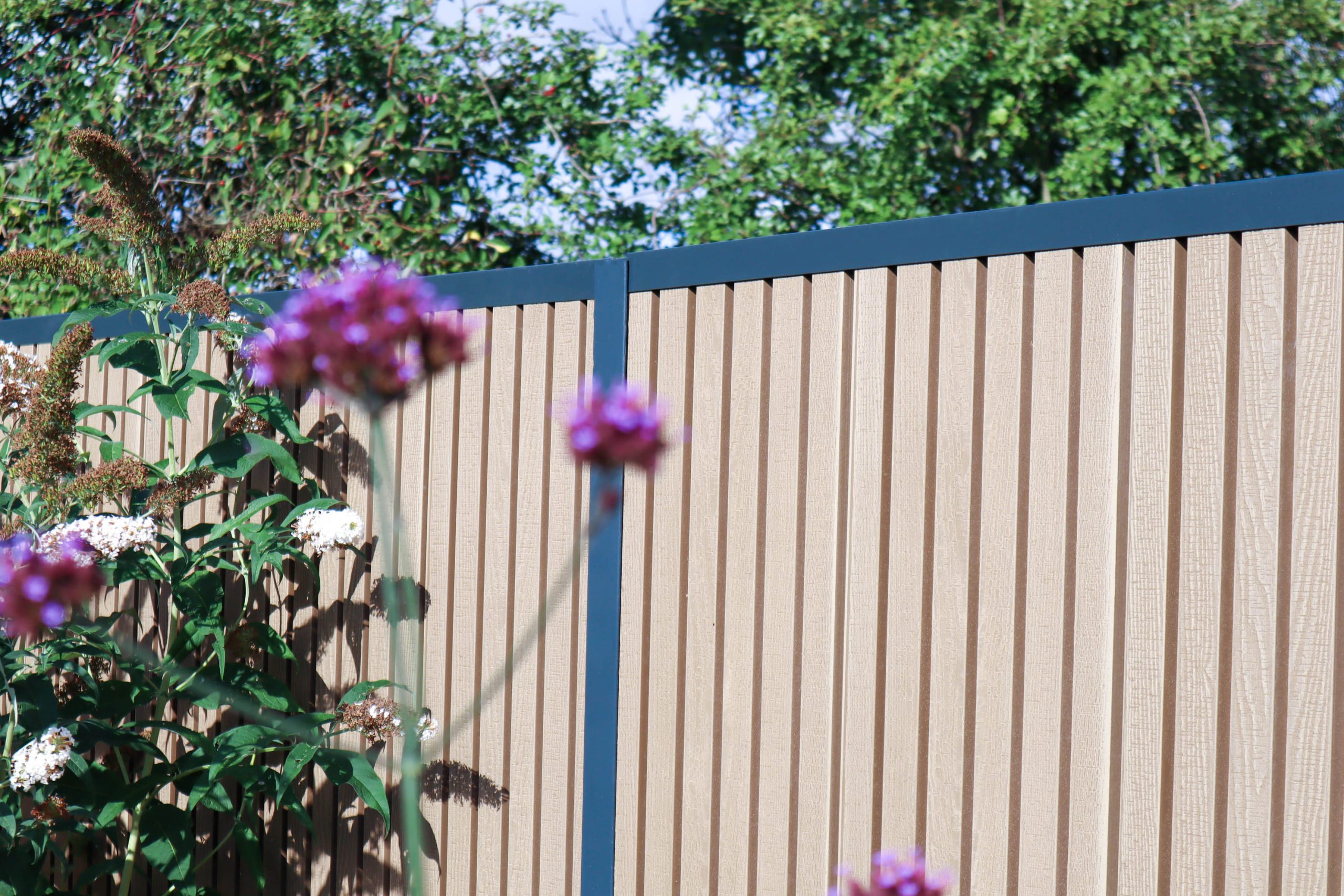 1.83m (6ft) DuraPost Natural Urban Slatted Composite Board - Sky Fencing