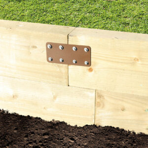 85mm x 170mm Short Internal Sleeper Straight Flat Support Plate - Galvanised - Image 2