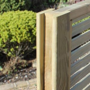 2.7m x 100mm x 100mm Slotted Post Jakcured - Image 2