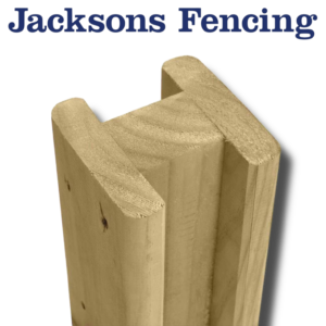 2.4m x 100mm x 100mm Slotted Post Jakcured