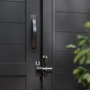 DuraPost Black Sleek Aluminium Privacy Gate Kit - Image 3