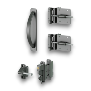 DuraPost Black Sleek Aluminium Privacy Gate Kit - Image 2