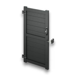DuraPost Black Sleek Aluminium Privacy Gate Kit