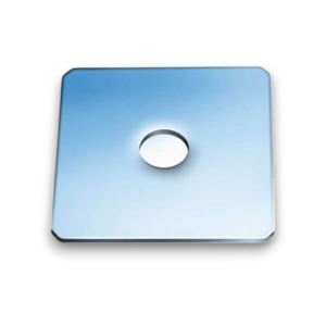 M12 x 50mm x 50mm x 3mm Square Plate Washers - BZP