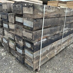 2.7m x 240mm x 160mm Reclaimed Railway Sleepers - Image 3