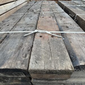 2.7m x 240mm x 160mm Reclaimed Railway Sleepers - Image 2