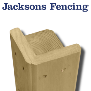 2.4m x 100mm x 100mm Slotted Corner Post Jakcured