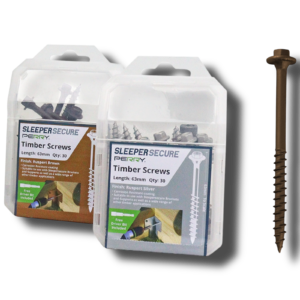 63mm Hex Head Sleeper Screws – Ruspert Brown (Box of 30)