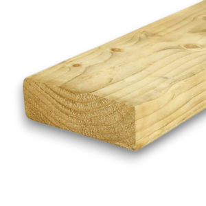 3.6m x 150mm x 47mm (6”x 2”) C24 Carcassing Timber - Pressure Treated Green
