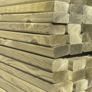 4.2m x 50mm x 25mm Planed Battening – Pressure Treated Green